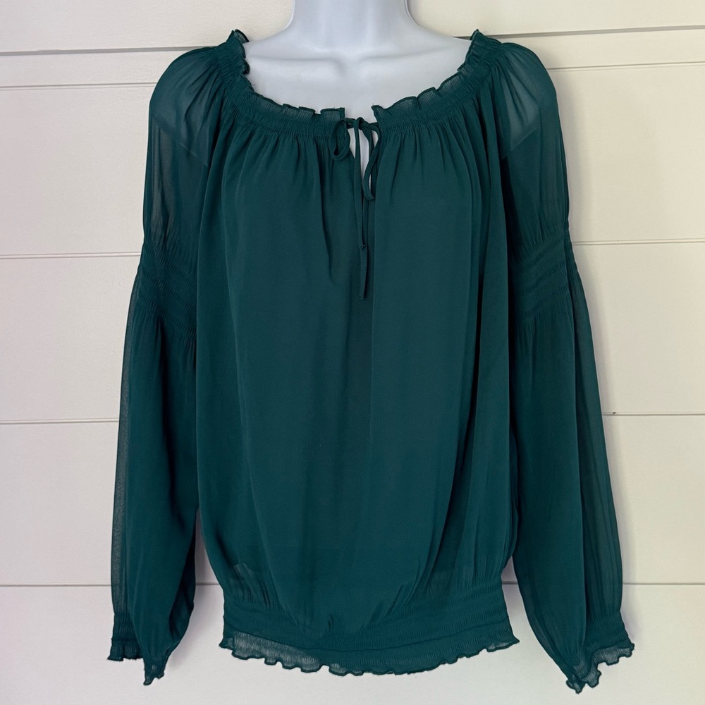 Express Deep Green Blouse, Women’s XS